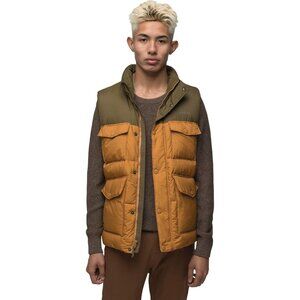 Prana Timber Trail Vest Peat Color Block Mens Large Lightweight Water Resistant